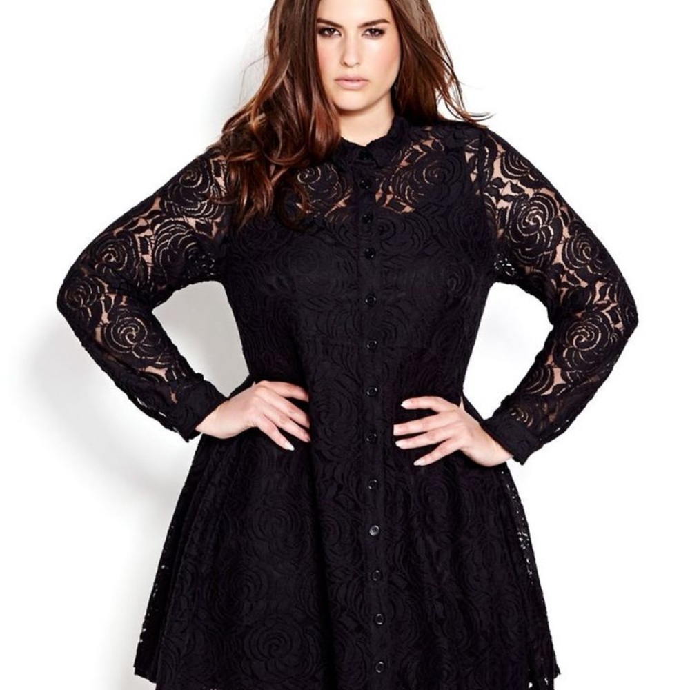 Love & Legend Black Lace Long Sleeve Dress